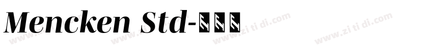 Mencken Std字体转换